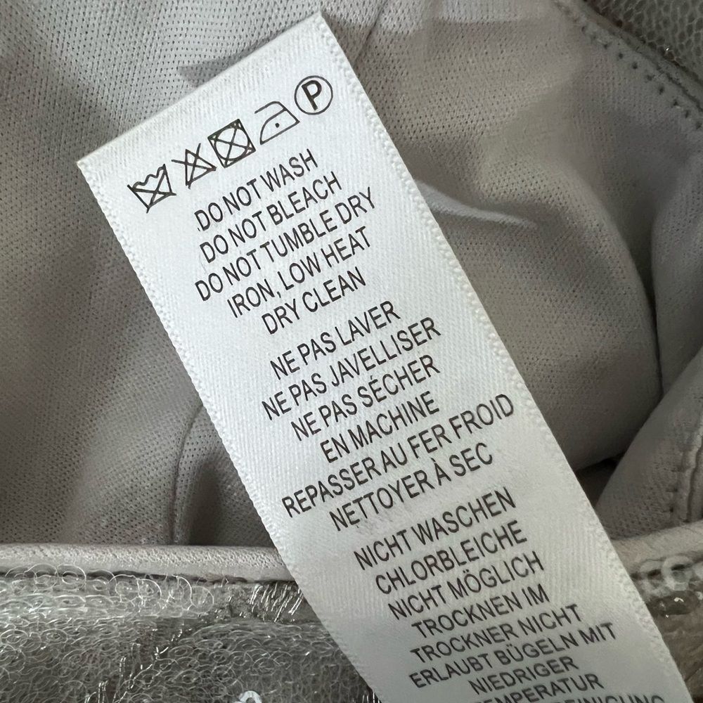 Adrianna Papell dress plus size 16w feather sequin sheath cocktail knee length - Picture 5 of 5